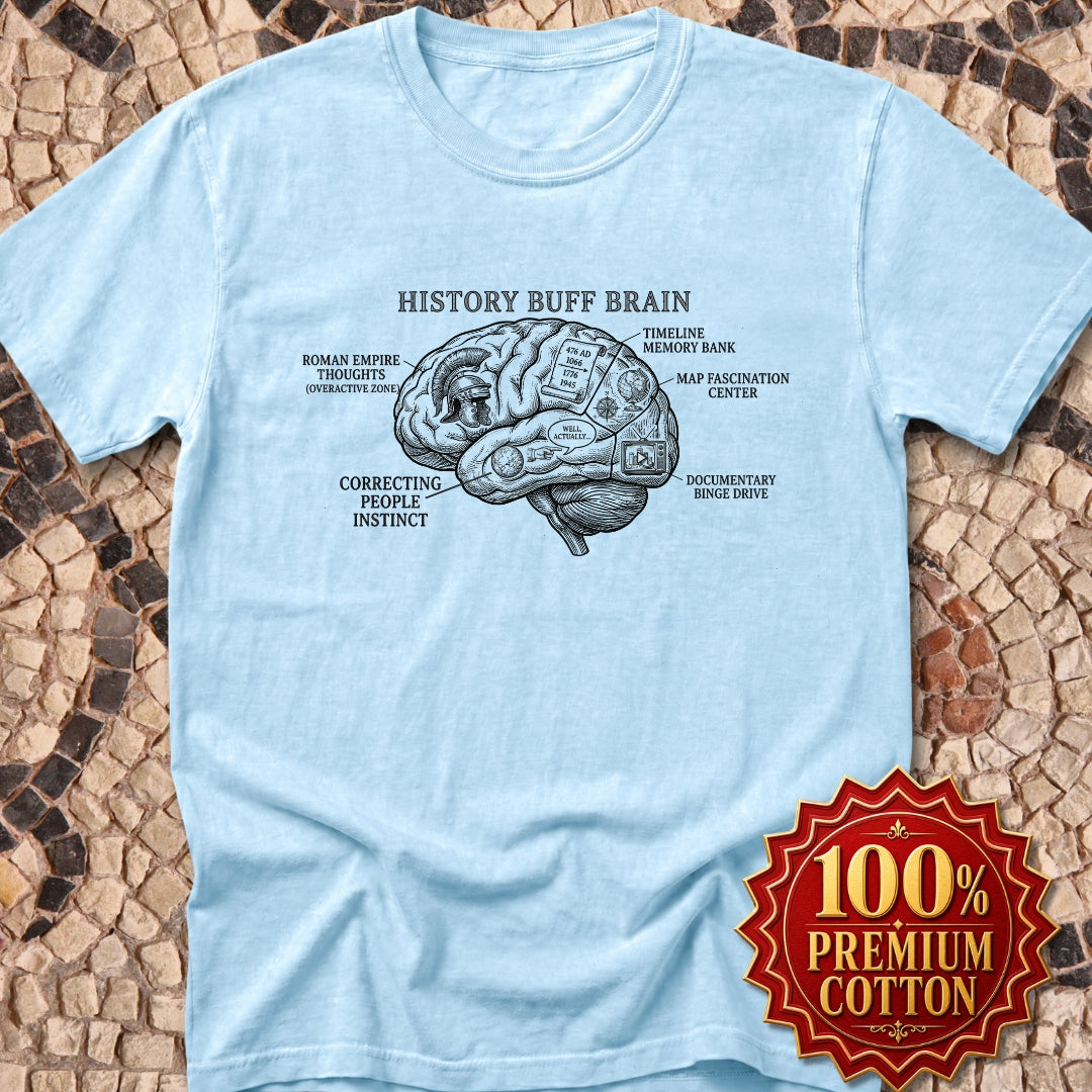 History Buff Brain Premium Tee