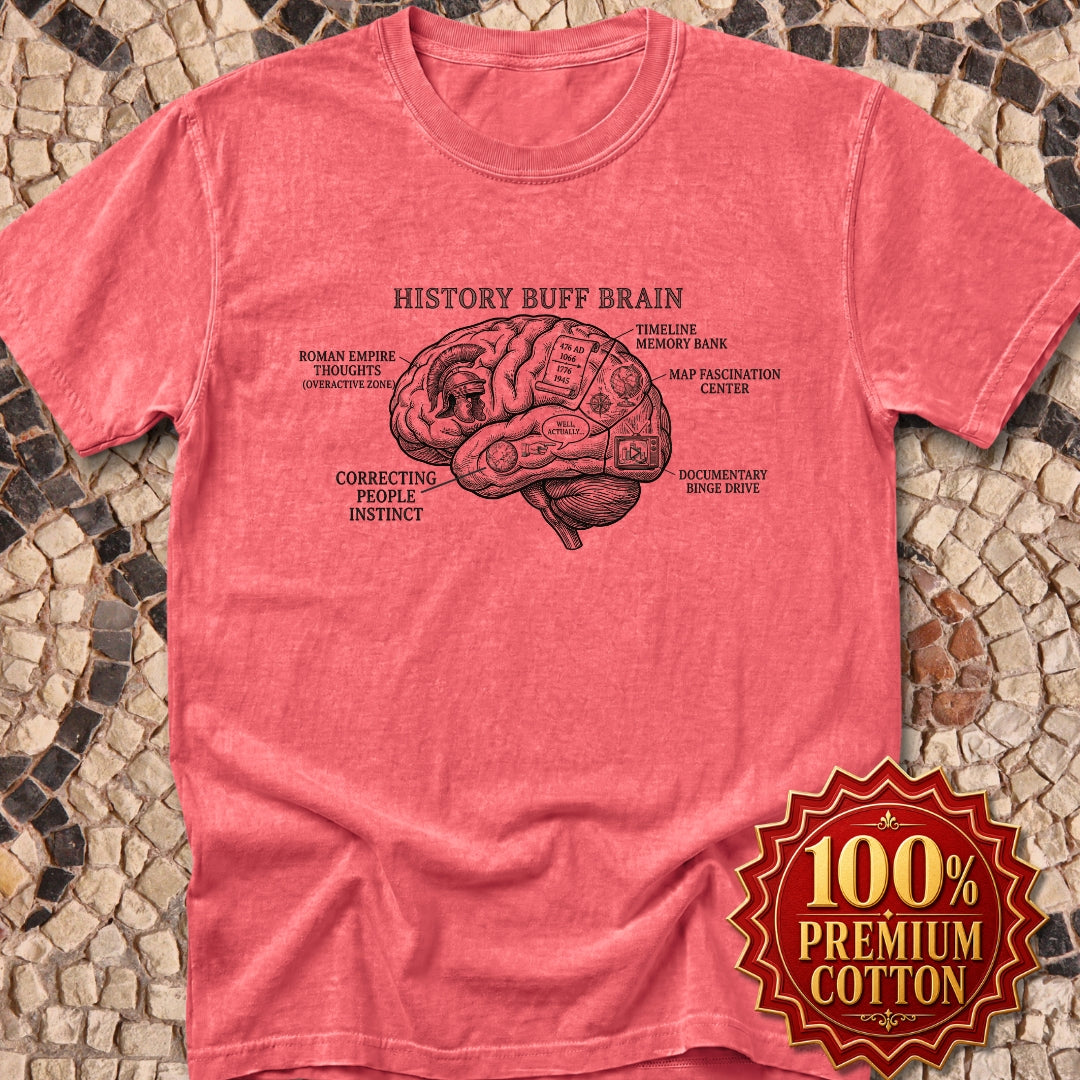 History Buff Brain Premium Tee