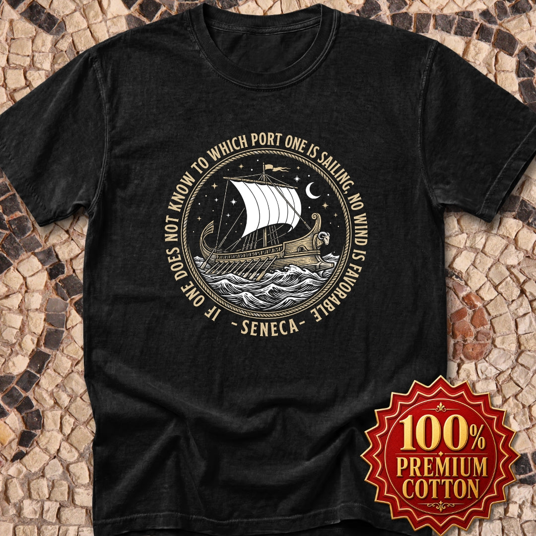 Seneca No Wind Favorable Quote Premium Tee