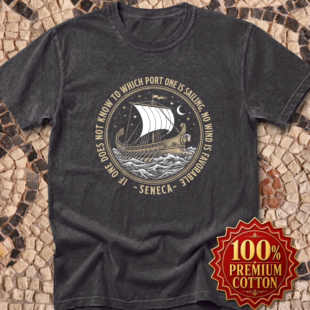 Seneca No Wind Favorable Quote Premium Tee