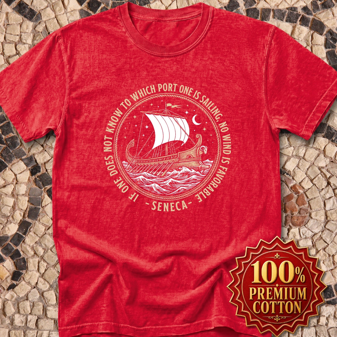 Seneca No Wind Favorable Quote Premium Tee