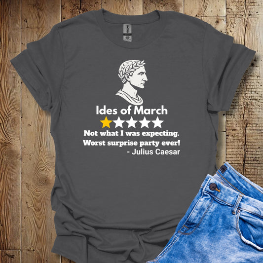 Julius Caesar Ides of March Review T-Shirt