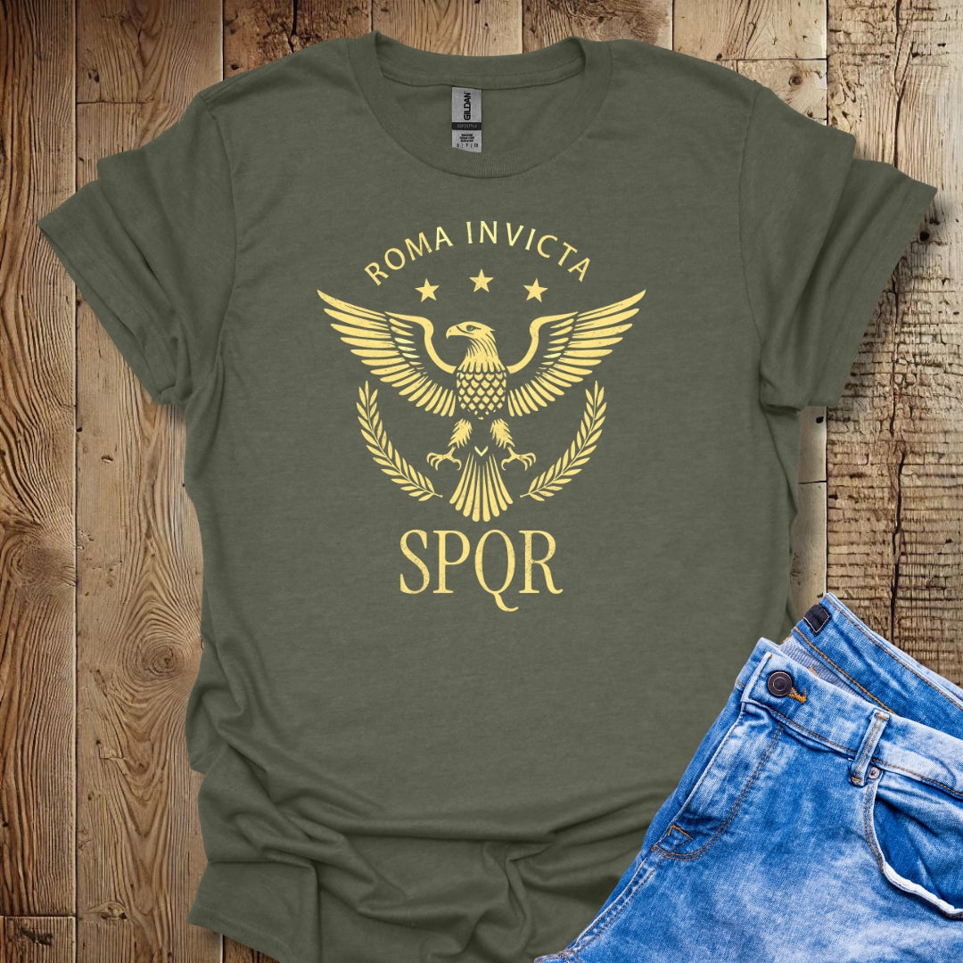 Roma Invicta Eagle SPQR T-Shirt