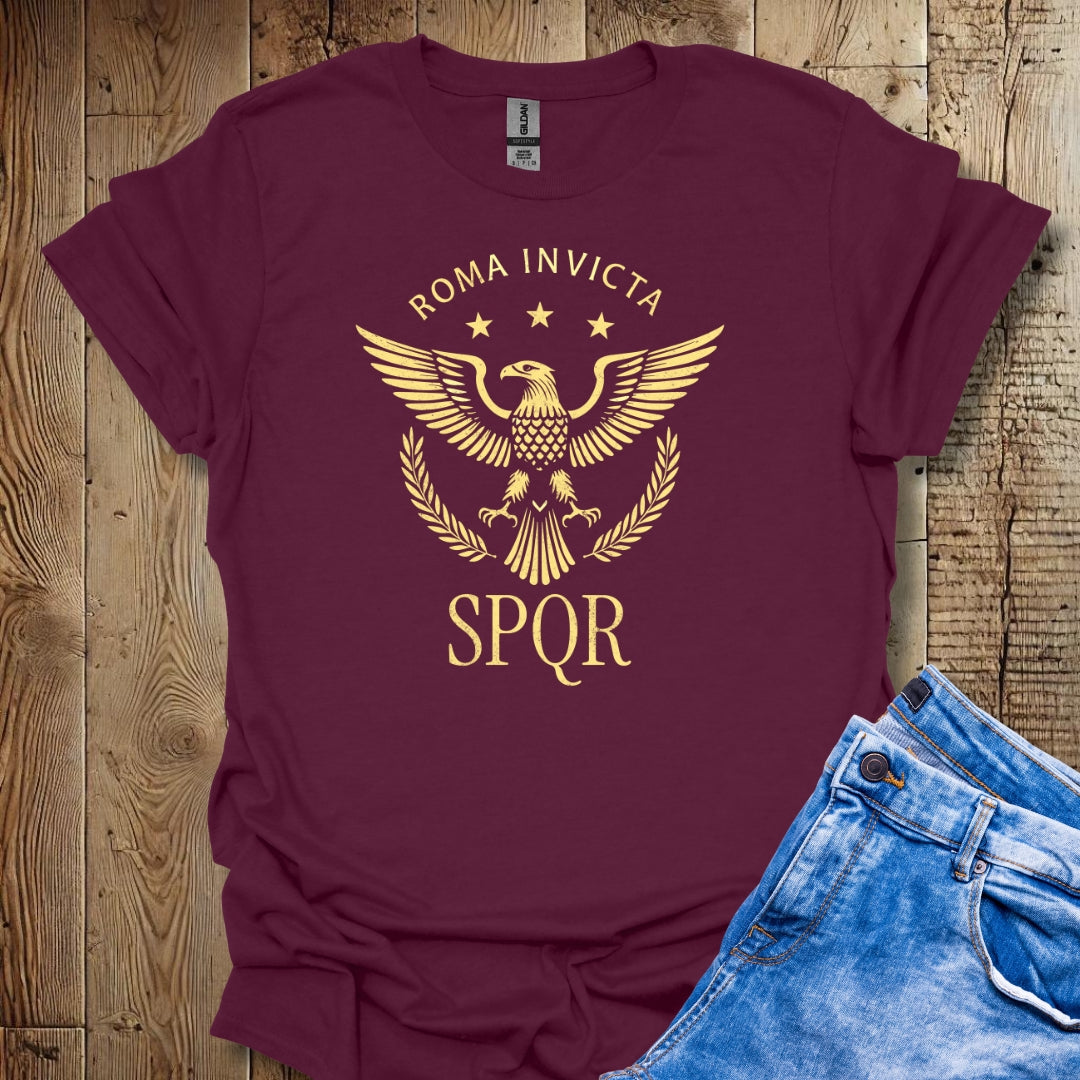 Roma Invicta Eagle SPQR T-Shirt