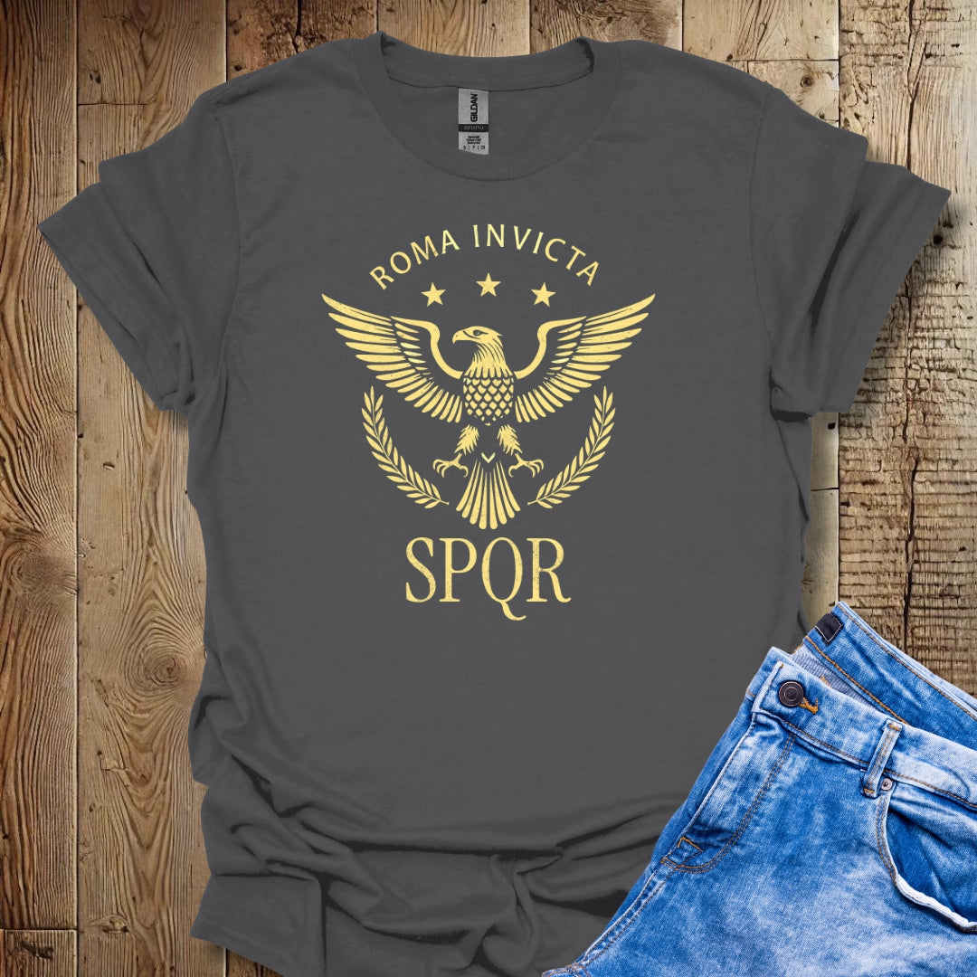 Roma Invicta Eagle SPQR T-Shirt