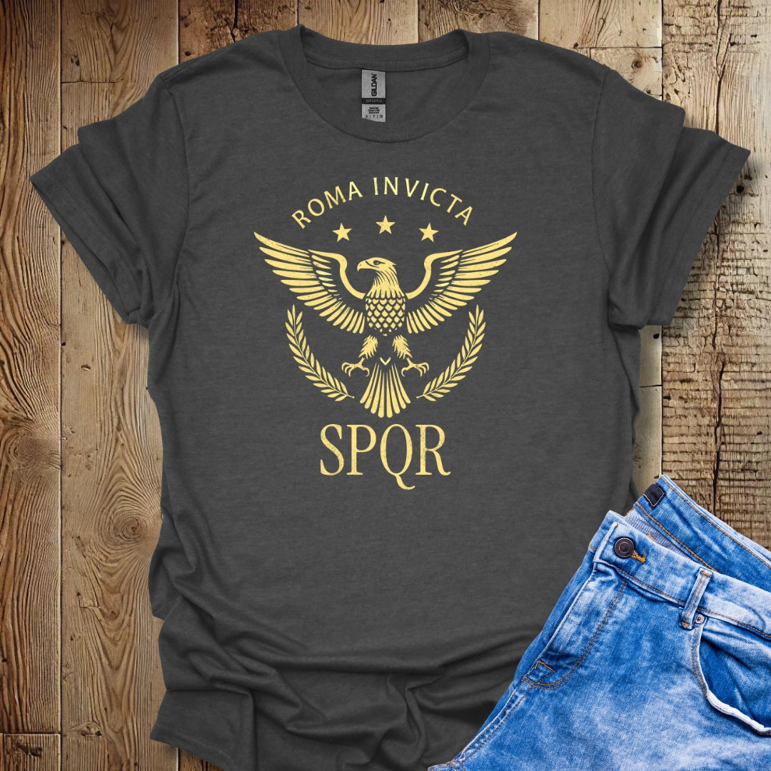 Roma Invicta Eagle SPQR T-Shirt