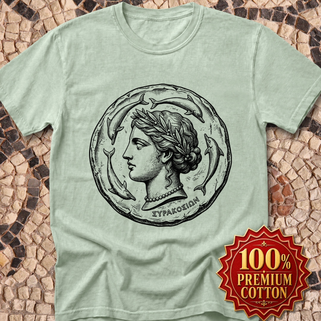 Ancient Syracuse Greek Coin Art Premium Tee