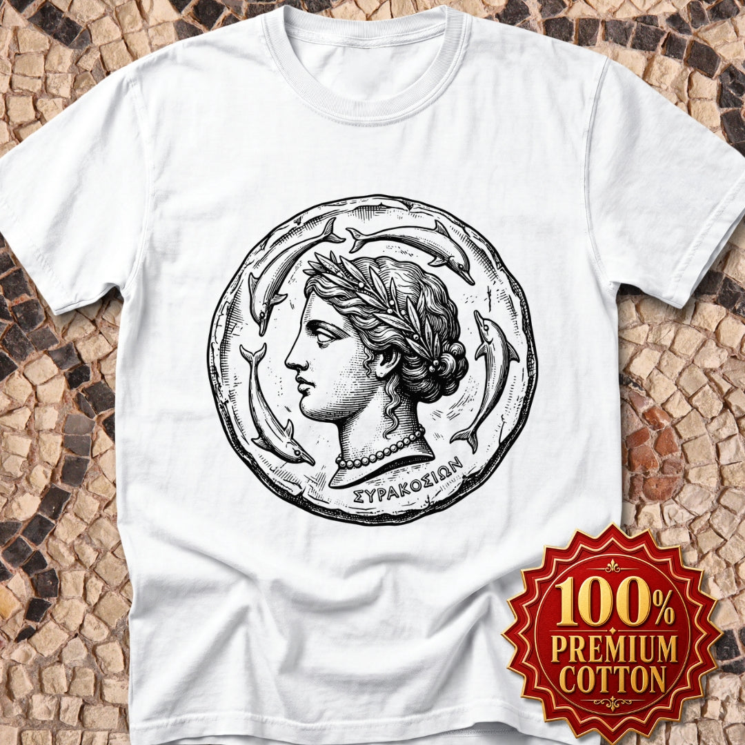 Ancient Syracuse Greek Coin Art Premium Tee