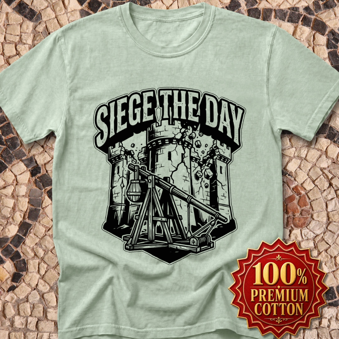Medieval Siege the Day Pun Premium Tee