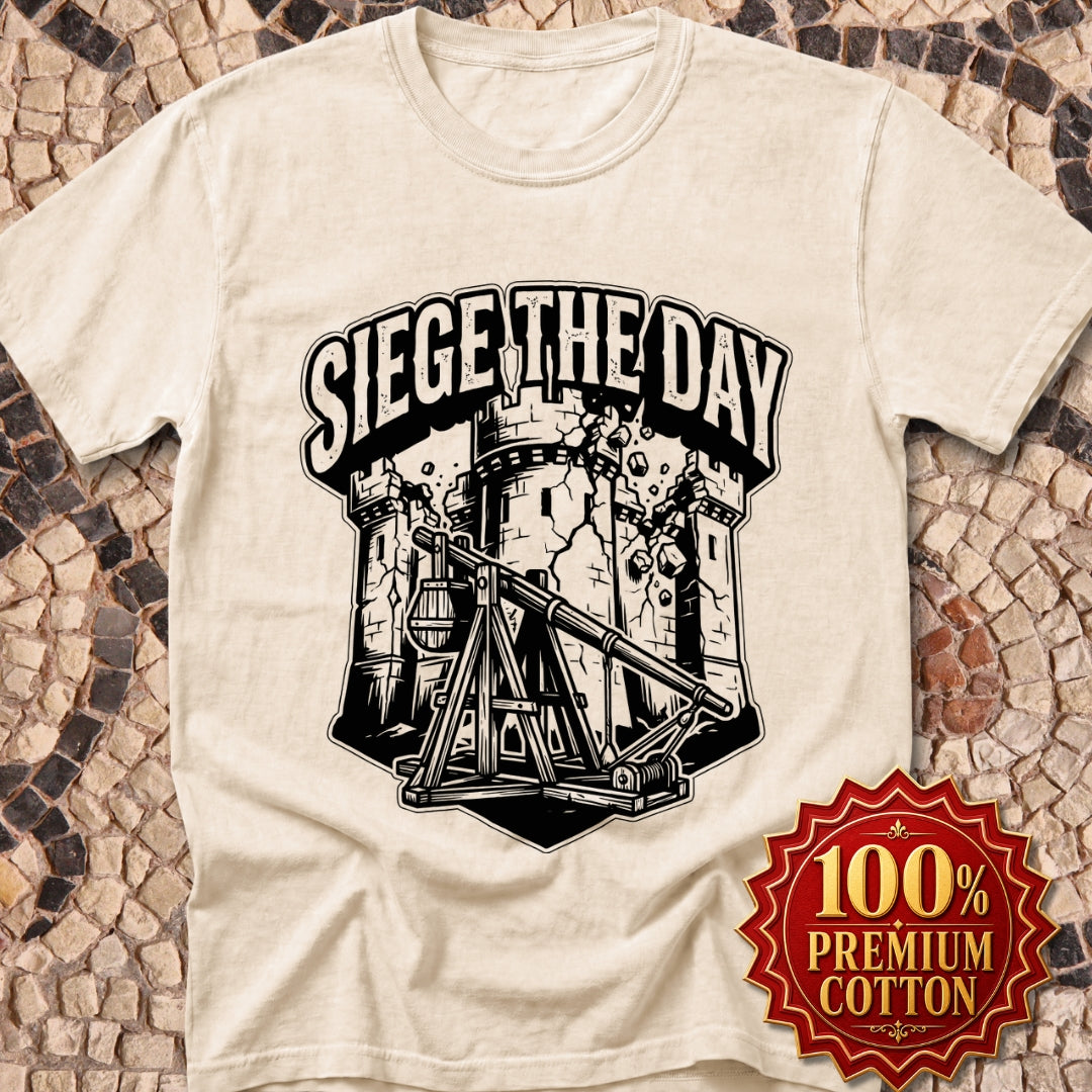 Medieval Siege the Day Pun Premium Tee