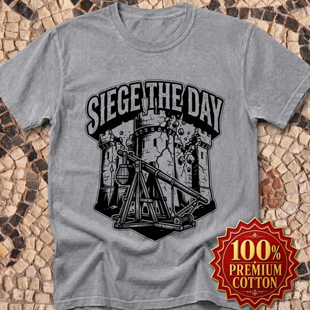 Medieval Siege the Day Pun Premium Tee