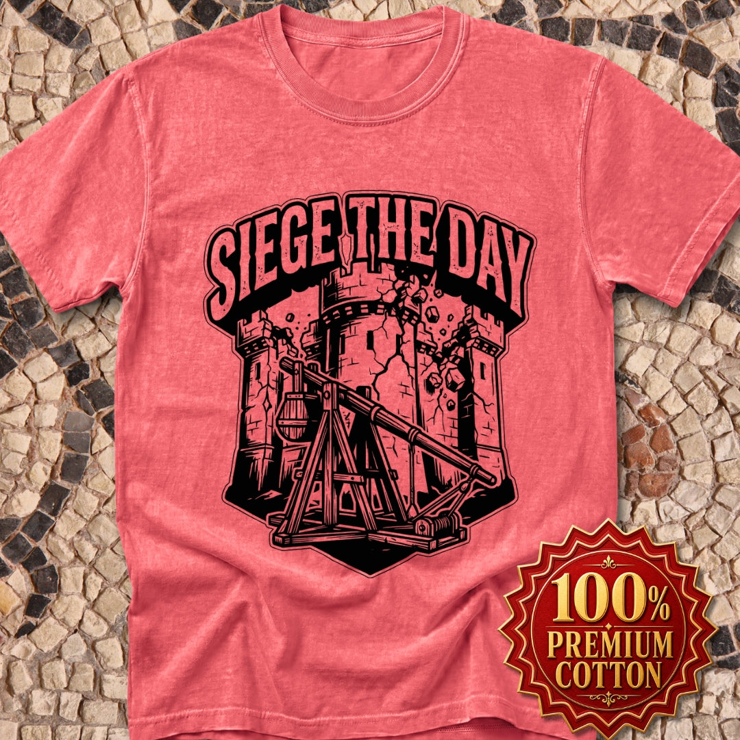 Medieval Siege the Day Pun Premium Tee