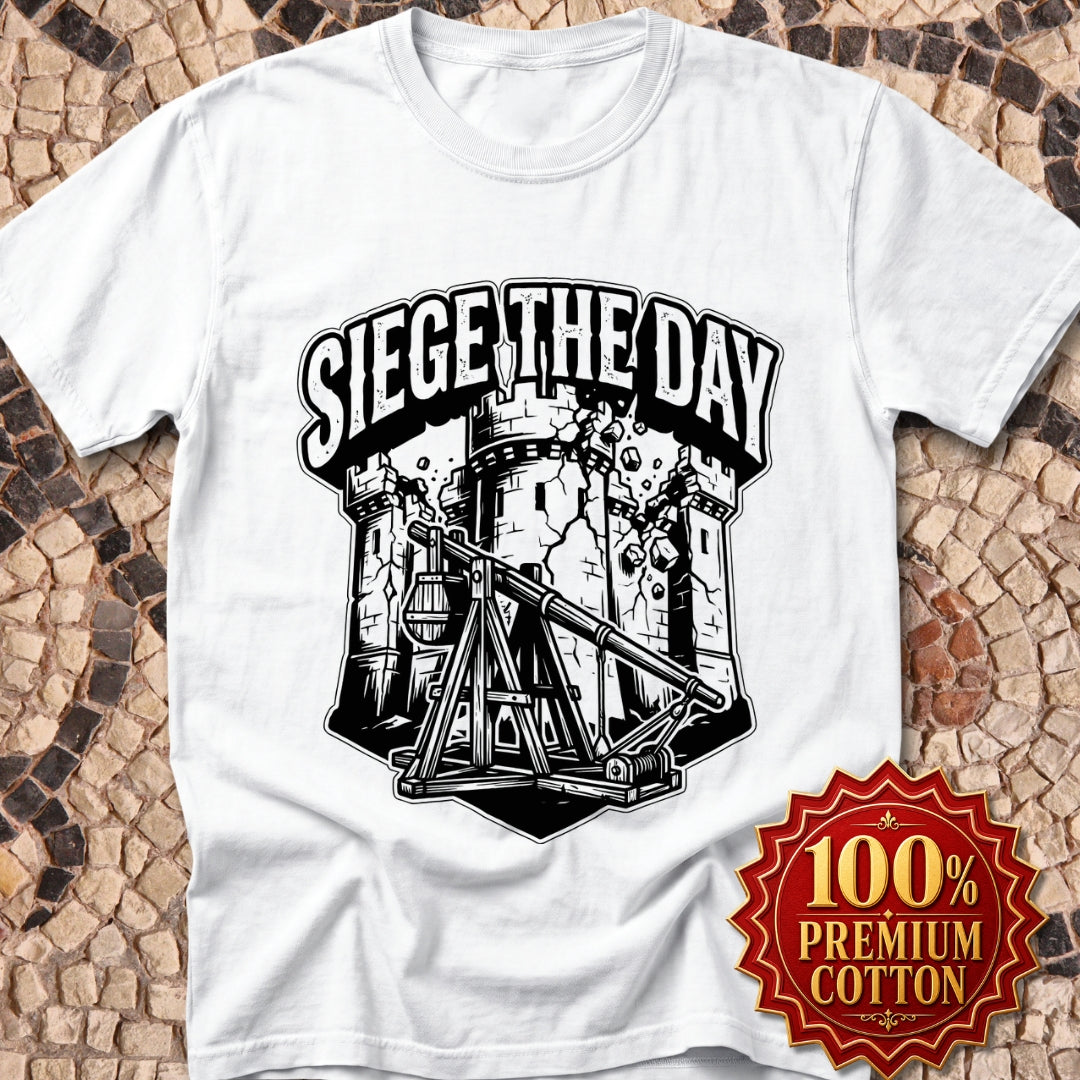 Medieval Siege the Day Pun Premium Tee
