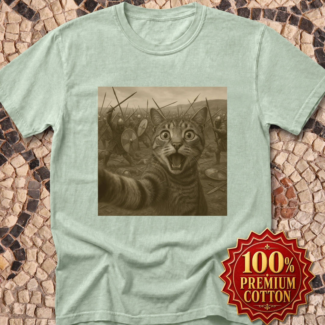 Cat Selfie Battle of Hastings Premium Tee