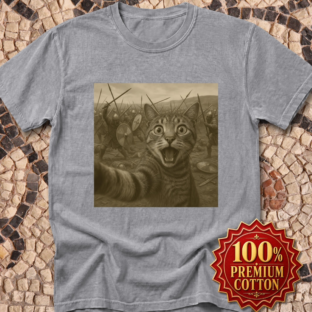 Cat Selfie Battle of Hastings Premium Tee