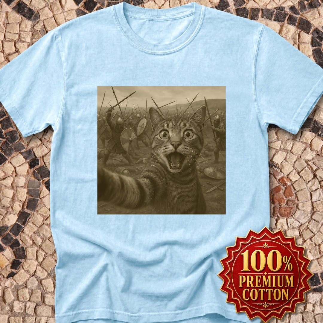 Cat Selfie Battle of Hastings Premium Tee