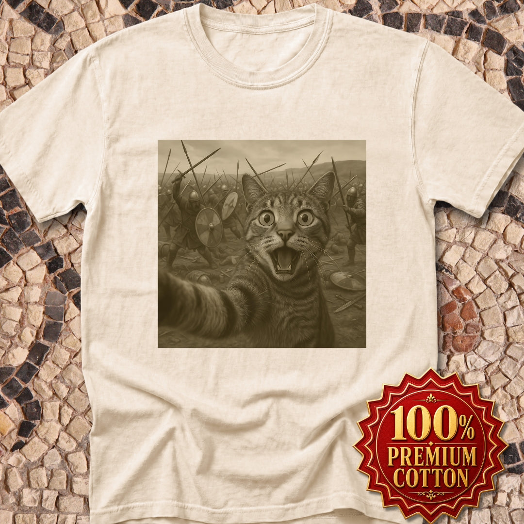 Cat Selfie Battle of Hastings Premium Tee