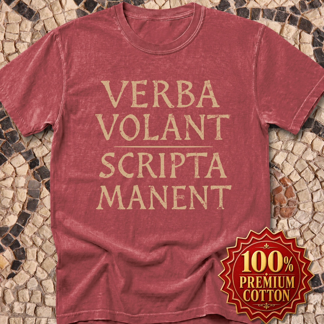 Scripta Manent Latin Saying Premium Tee