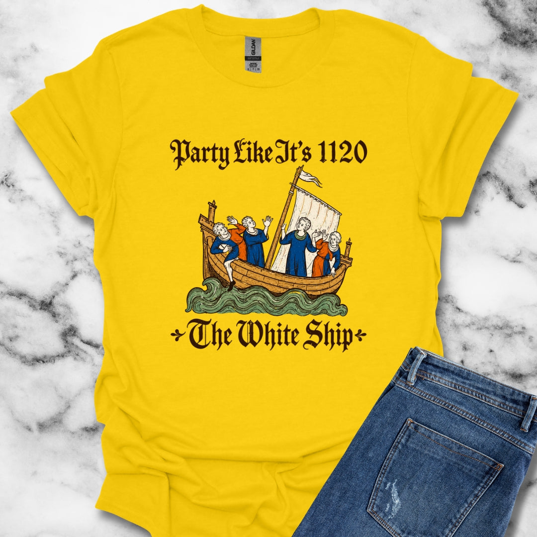 White Ship Party Like It's 1120 Light T-Shirt