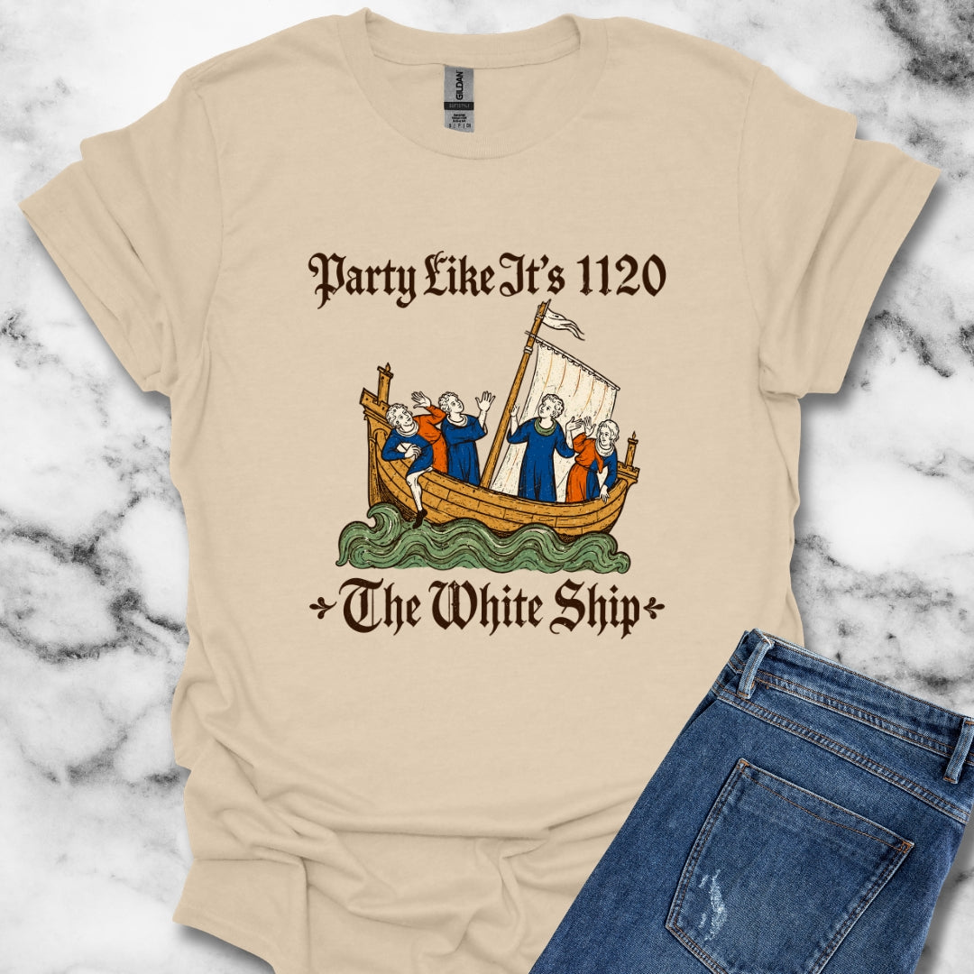 White Ship Party Like It's 1120 Light T-Shirt