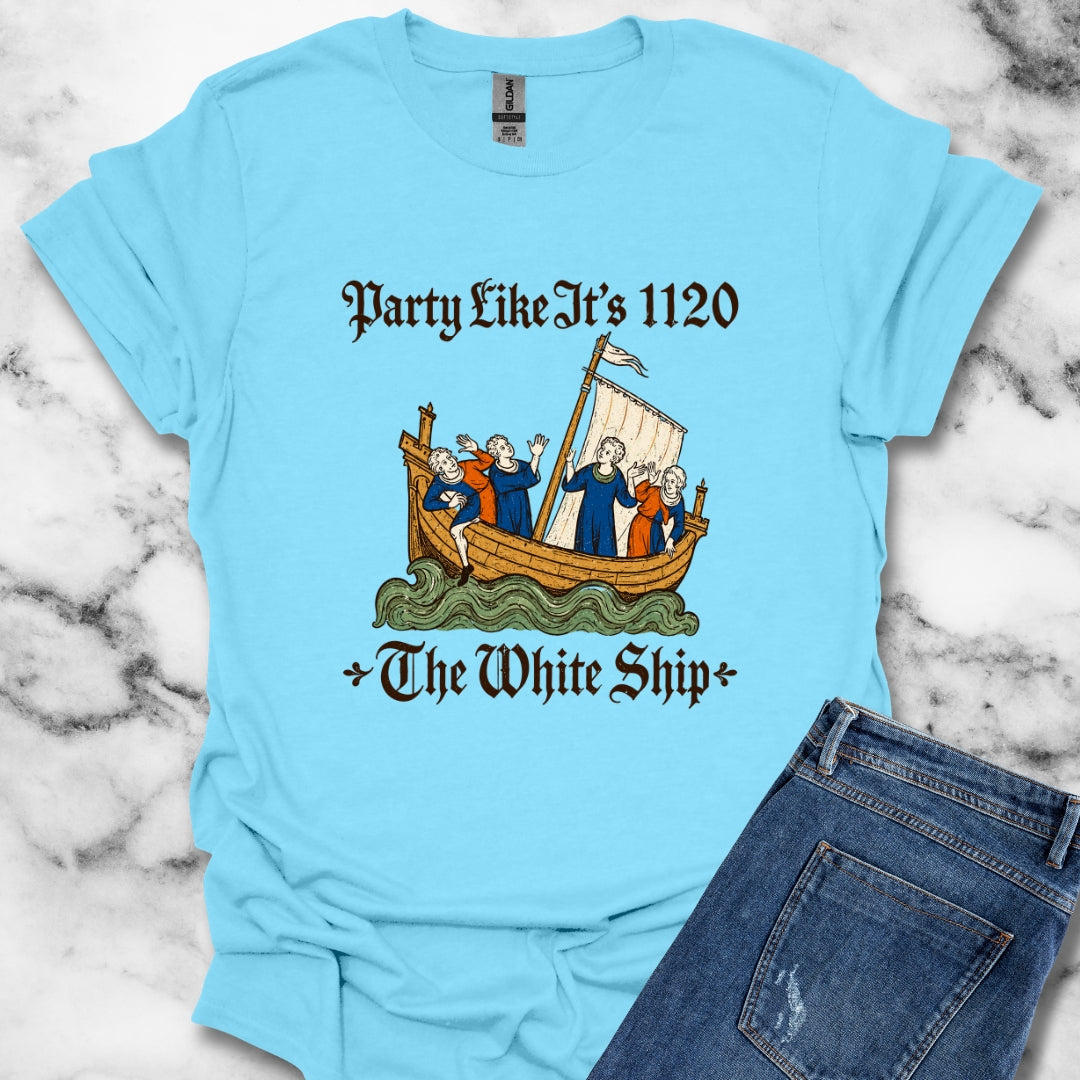 White Ship Party Like It's 1120 Light T-Shirt