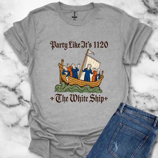 White Ship Party Like It's 1120  T-Shirt