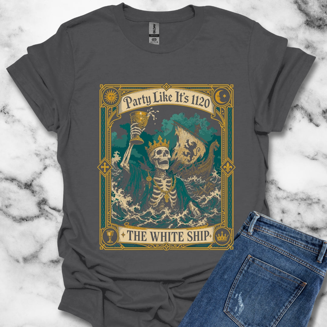Party Like It's 1120 White Ship T-Shirt
