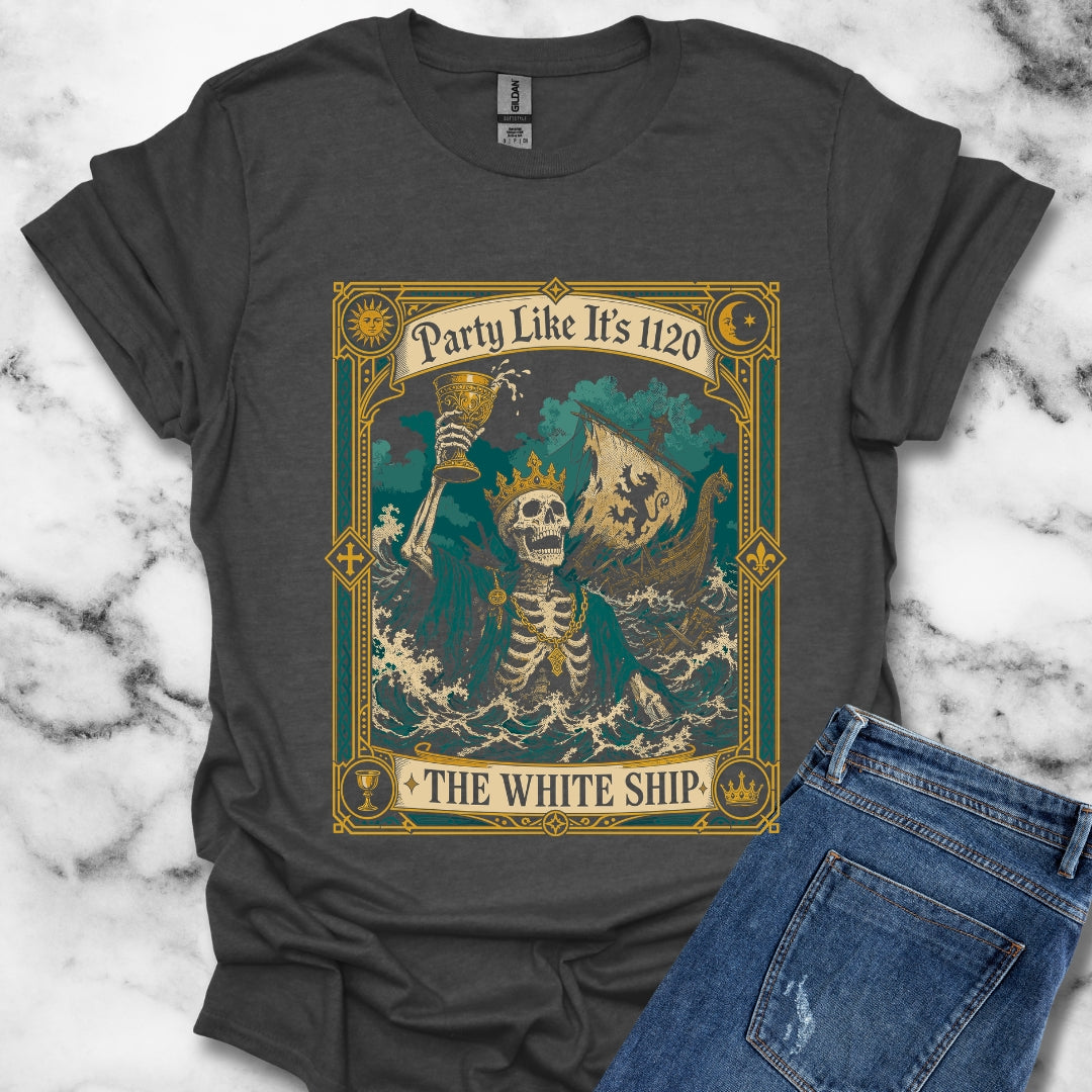 Party Like It's 1120 White Ship T-Shirt