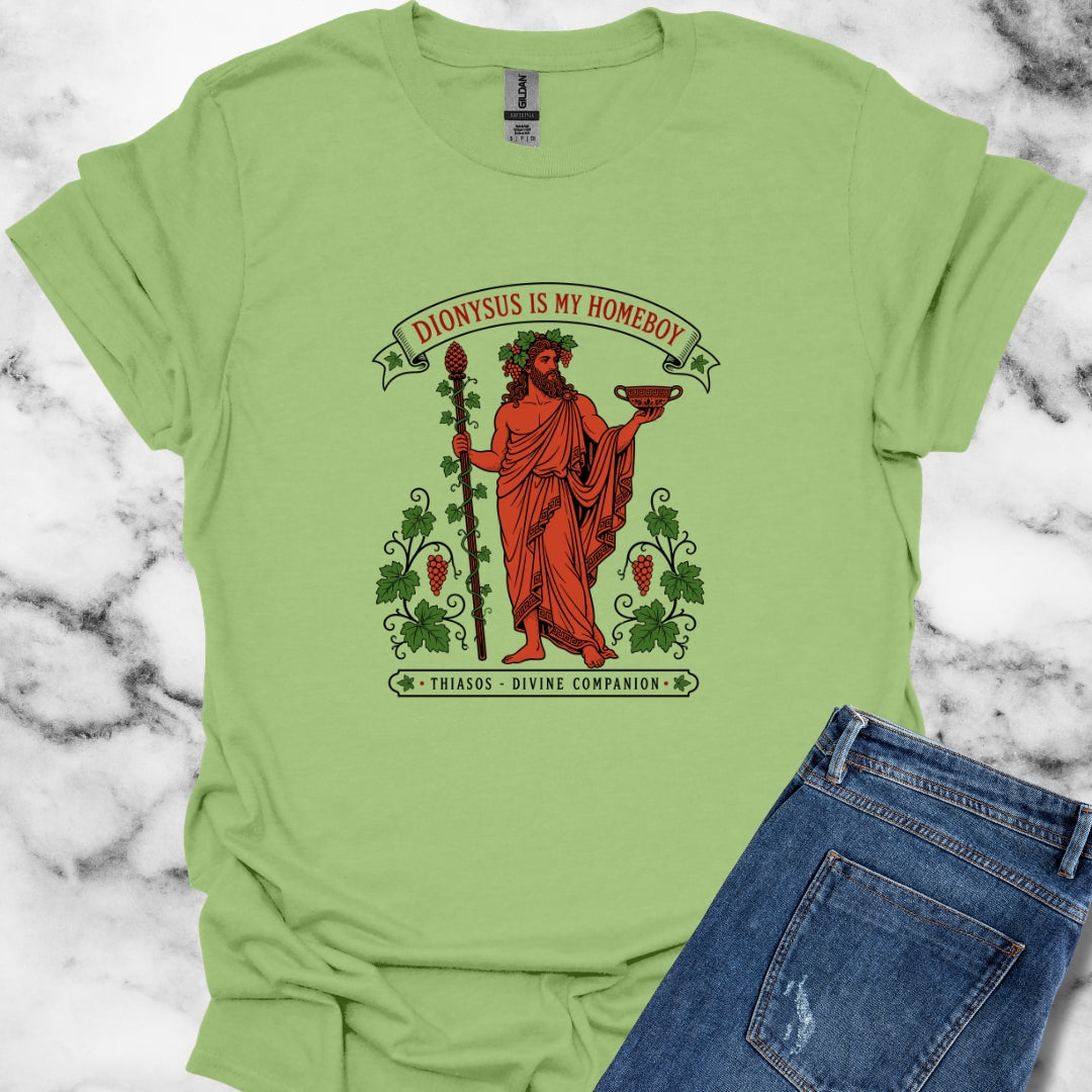 Dionysus is Homeboy Thiasos T-Shirt