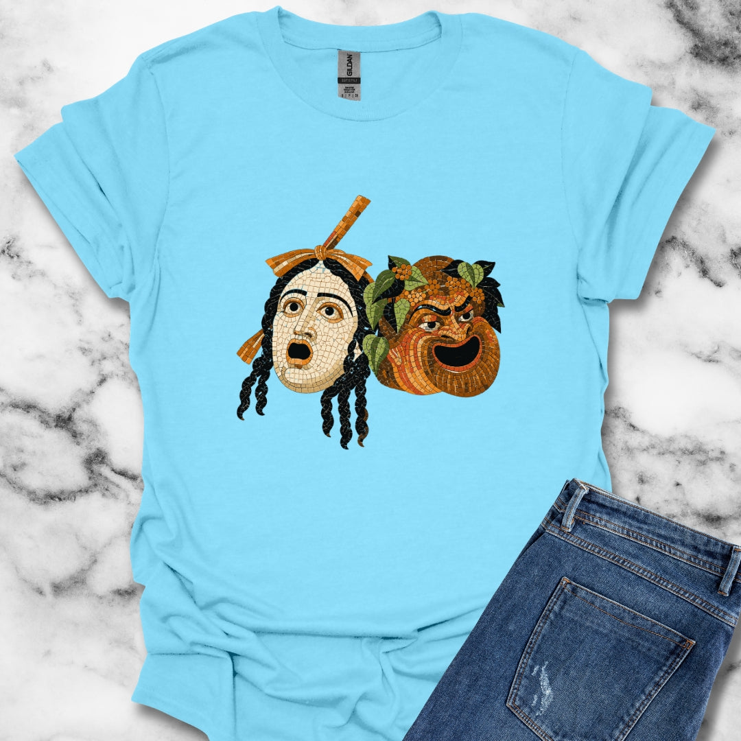 Theatre Masks Pompeii Mosaic T-Shirt