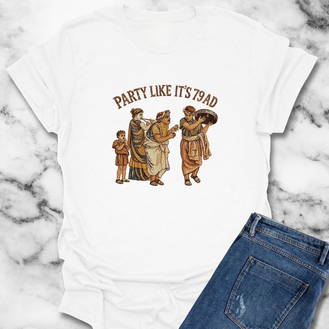 Party Like It's 79 Pompeii Mosaic T-Shirt