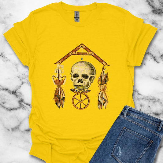 Pompeii Mosaic Mori Skull T-Shirt
