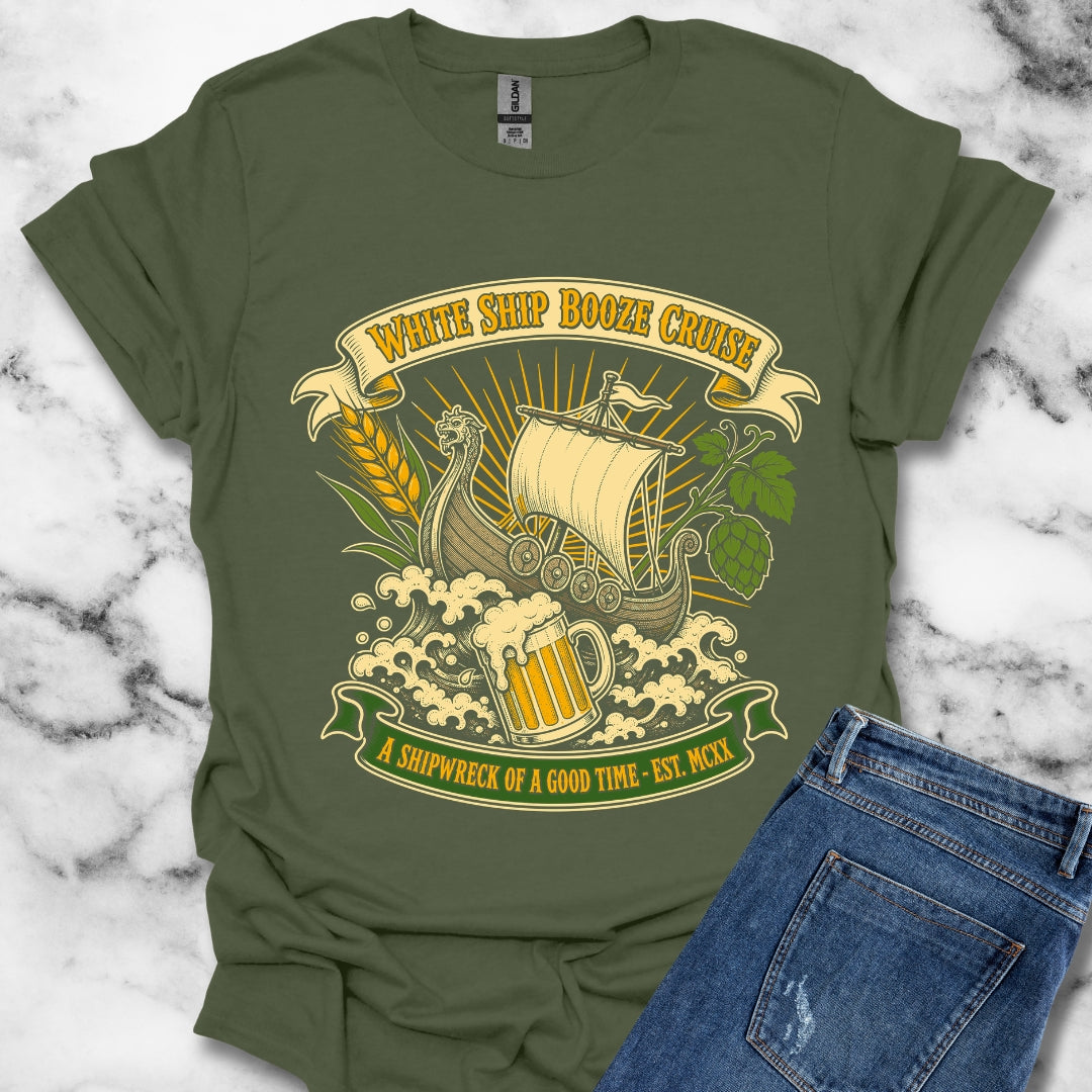White Ship Booze Cruise Disaster T-Shirt