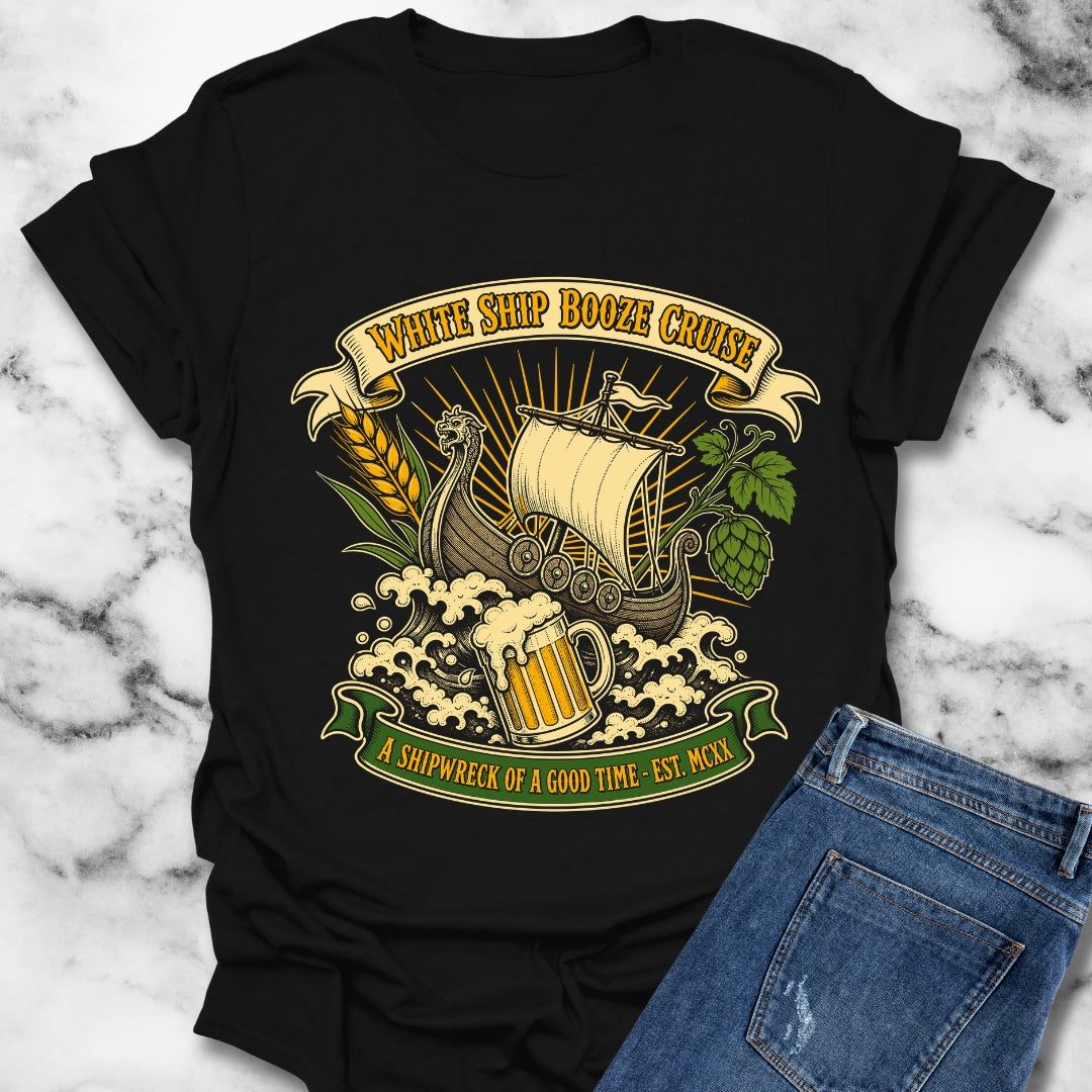 White Ship Booze Cruise Disaster T-Shirt