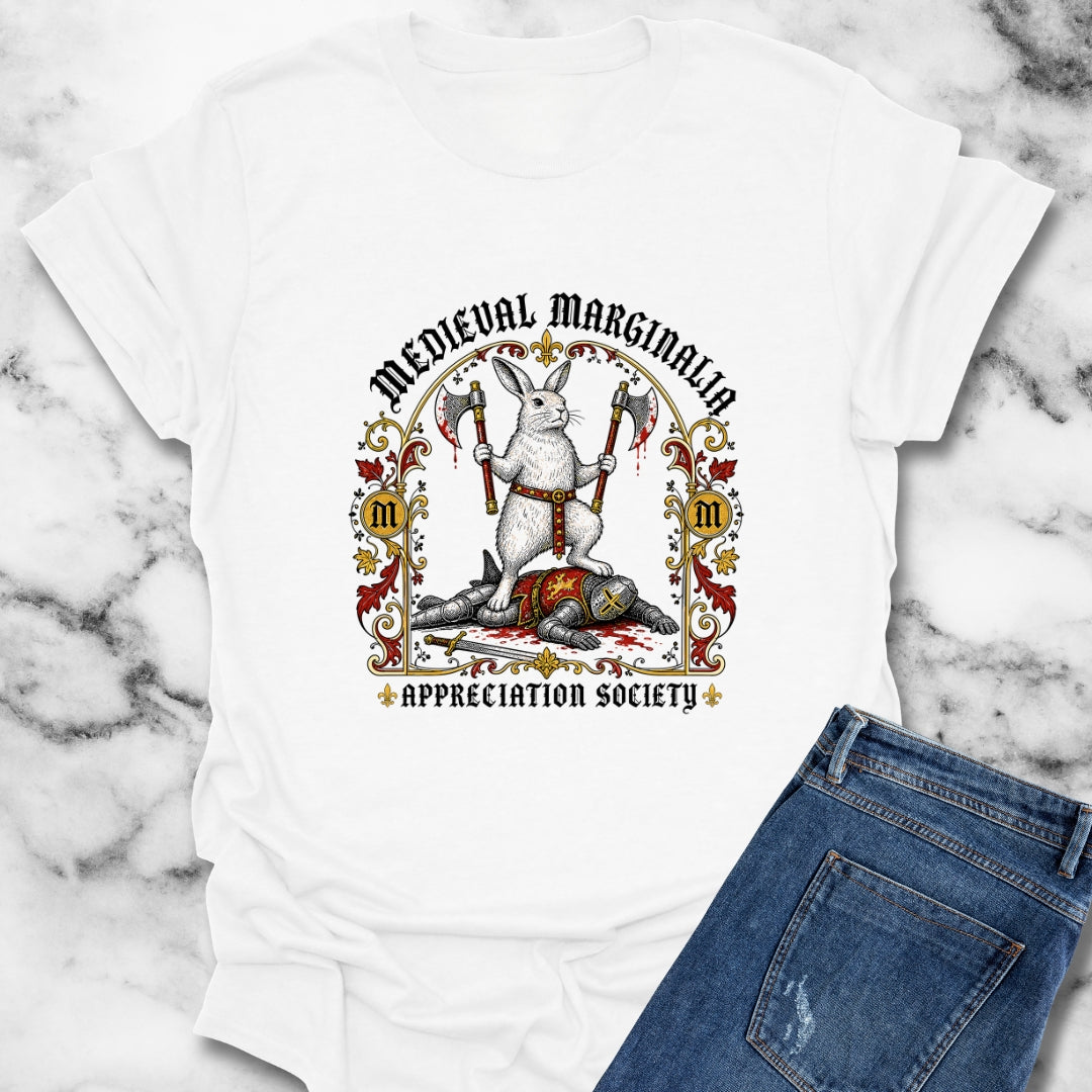 Medieval Marginalia Appreciation Society Rabbit T-Shirt
