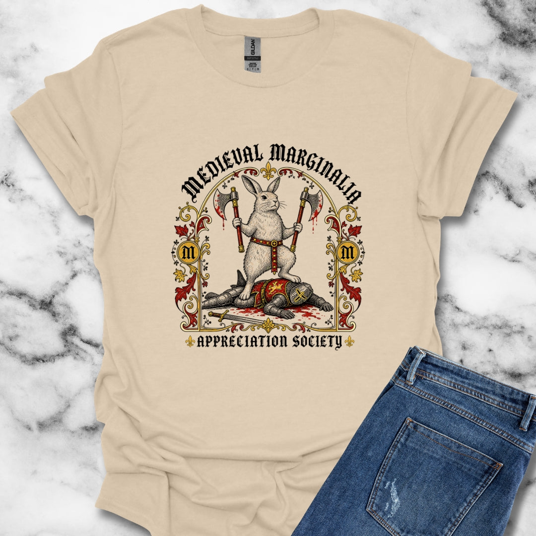 Medieval Marginalia Appreciation Society Rabbit T-Shirt