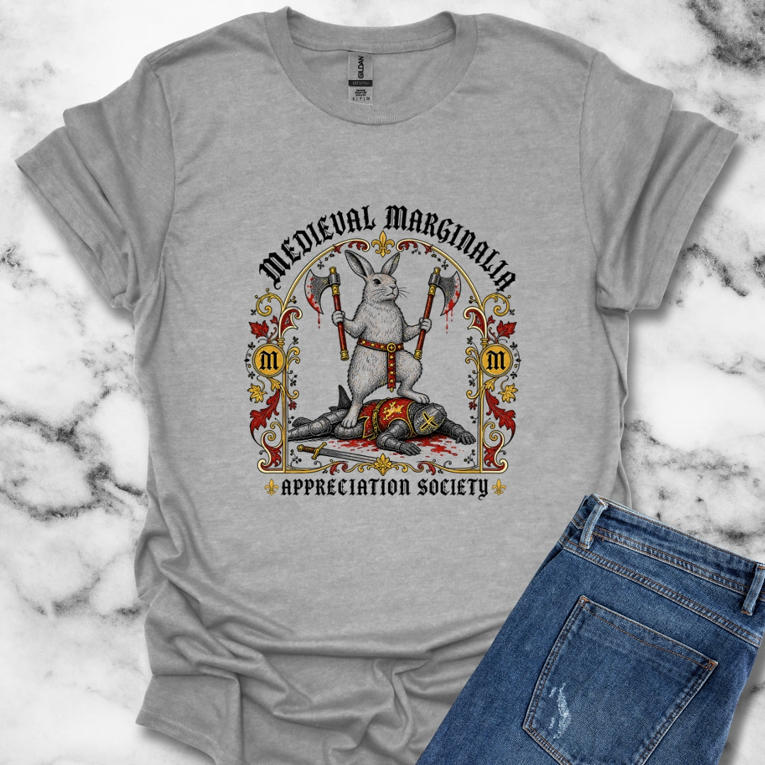 Medieval Marginalia Appreciation Society Rabbit T-Shirt
