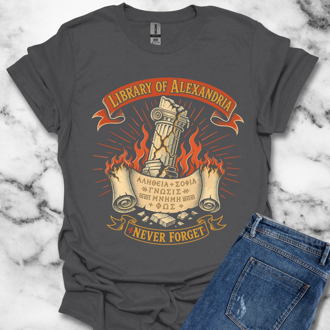 Library of Alexandria Never Forget T-Shirt