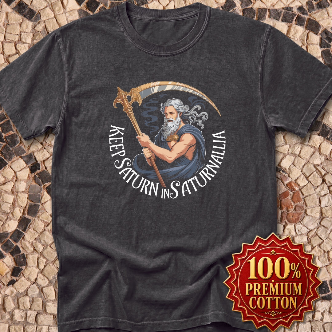 Saturn in Saturnalia Premium Tee