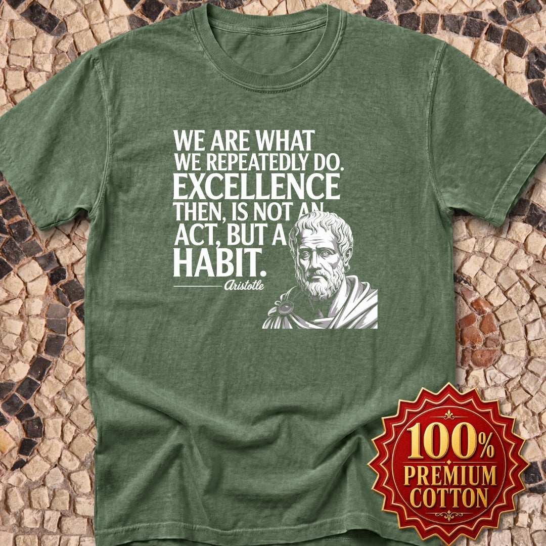 Aristotle Excellence Quote Premium Tee