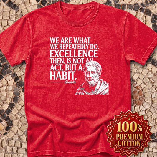 Aristotle Excellence Quote Premium Tee
