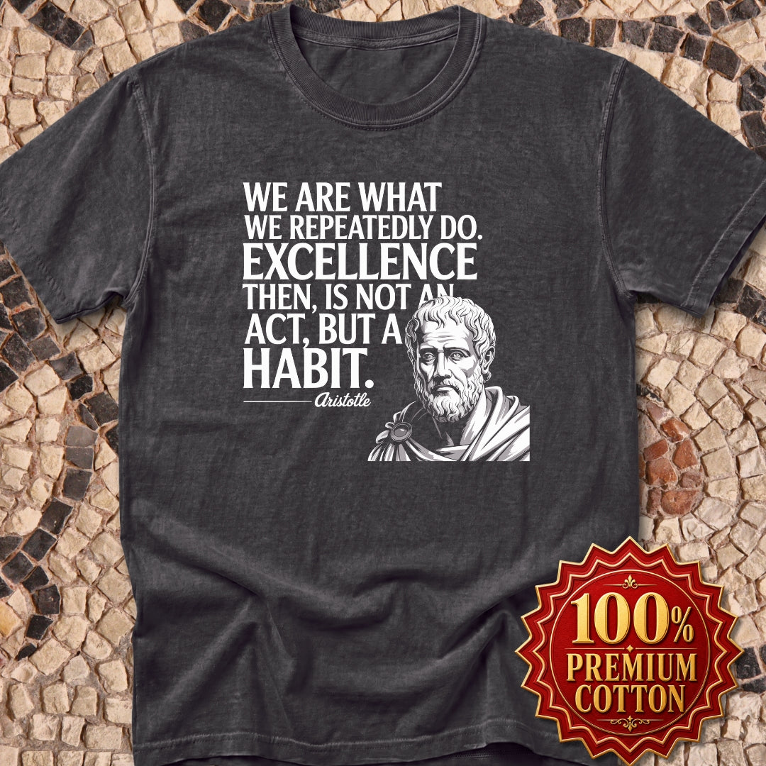 Aristotle Excellence Quote Premium Tee