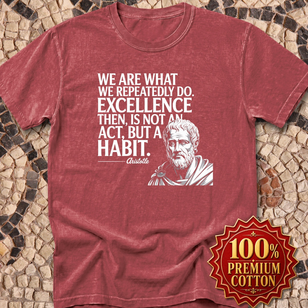 Aristotle Excellence Quote Premium Tee