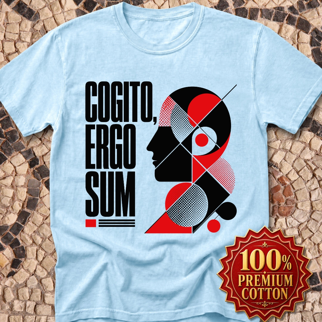 Cogito Ergo Sum Swiss Typograhy Premium Tee