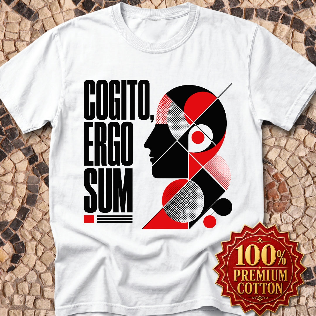 Cogito Ergo Sum Swiss Typograhy Premium Tee