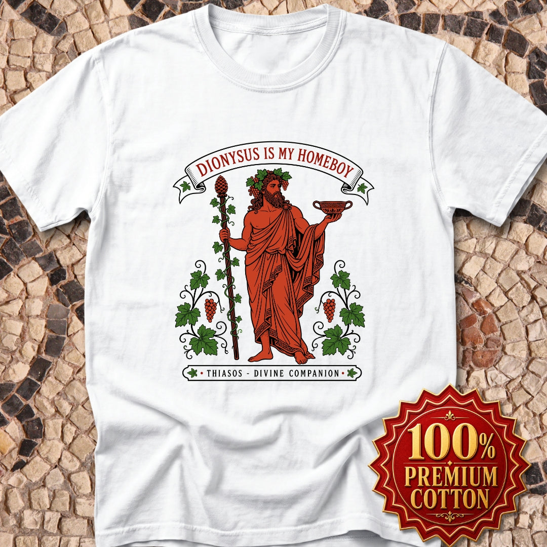 Dionysus is Homeboy Thiasos Premium Tee