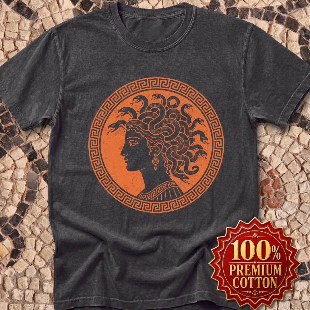 Medusa Ancient Pottery Style Premium Tee