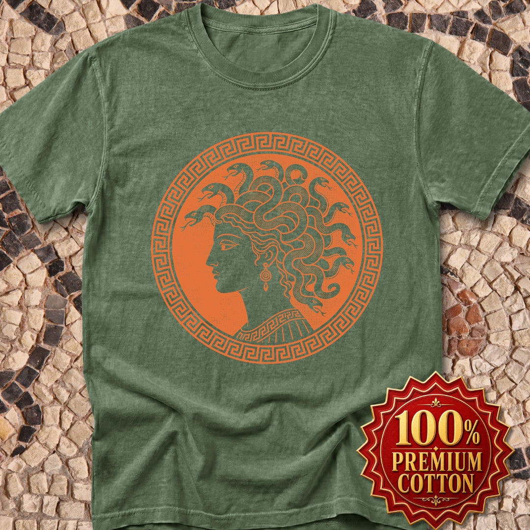 Medusa Ancient Pottery Style Premium Tee