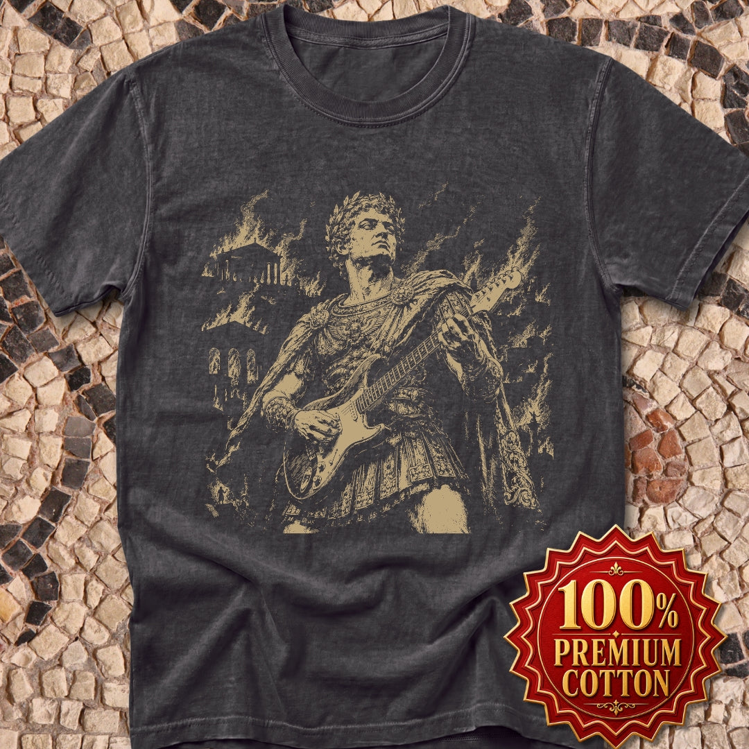 Nero Playing Guitar Premium Tee