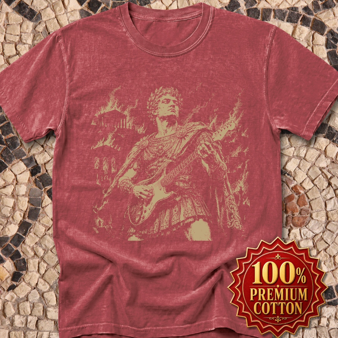 Nero Playing Guitar Premium Tee